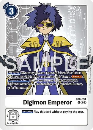 Digimon Emperor (Reprint) (BT8-094) - Advanced Booster Digimon Generation Foil