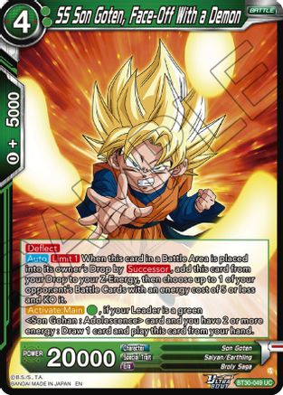 SS Son Goten, Face-Off With a Demon (BT30-049) - Three Glorious Fighters