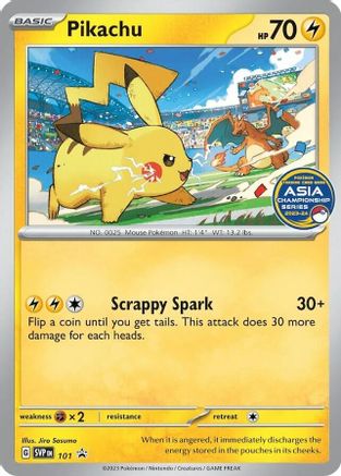 Pikachu (Asia Championship Series 23-24) 101  SV Scarlet & Violet Promo Cards - Promo
