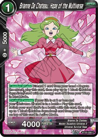 Brianne De Chateau, Hope of the Multiverse (BT30-098) - Three Glorious Fighters