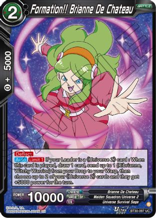 Formation!! Brianne De Chateau (BT30-097) - Three Glorious Fighters Foil