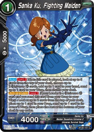 Sanka Ku, Fighting Maiden (BT30-101) - Three Glorious Fighters Foil