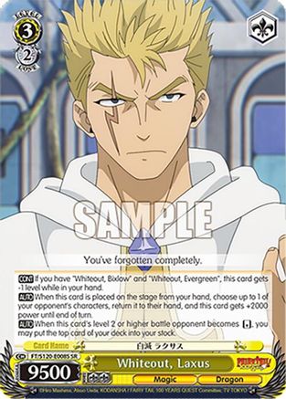 Whiteout, Laxus (SR) (FT/S120-E008S SR) - FAIRY TAIL 100 YEARS QUEST