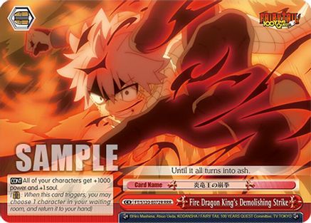 Fire Dragon King's Demolishing Strike (RRR) (FT/S120-E072R RRR) - FAIRY TAIL 100 YEARS QUEST