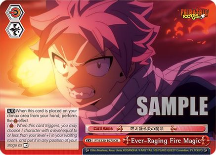 Ever-Raging Fire Magic (FT/S120-E073 CR) - FAIRY TAIL 100 YEARS QUEST