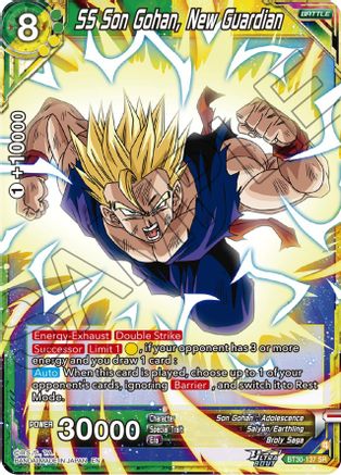 SS Son Gohan, New Guardian (BT30-137) - Three Glorious Fighters Foil