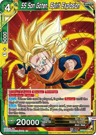 SS Son Goten, Spirit Explosion (BT30-138) - Three Glorious Fighters Foil