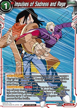 Impulses of Sadness and Rage (Ultra-Bout Series Tournament Pack Vol.2) (P-724) - Tournament Promotion Cards