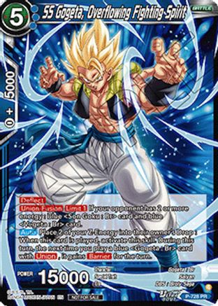 SS Gogeta, Overflowing Fighting Spirit (Ultra-Bout Series Tournament Pack Vol.2) (P-728) - Tournament Promotion Cards