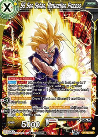 SS Son Gohan, Maturation Process (Ultra-Bout Series Tournament Pack Vol.2) (P-732) - Tournament Promotion Cards