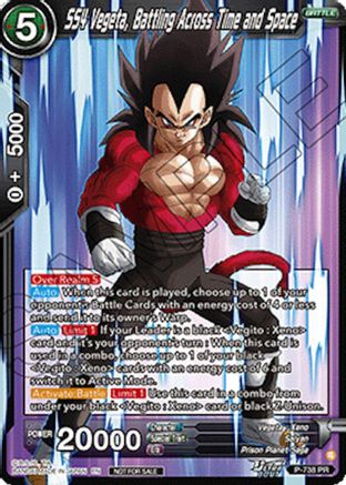 SS4 Vegeta, Battling Across Time and Space (Ultra-Bout Series Tournament Pack Vol.2) (P-738) - Tournament Promotion Cards