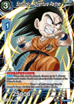 Son Goku, Adventure Partner (BT30-019) - Three Glorious Fighters Foil