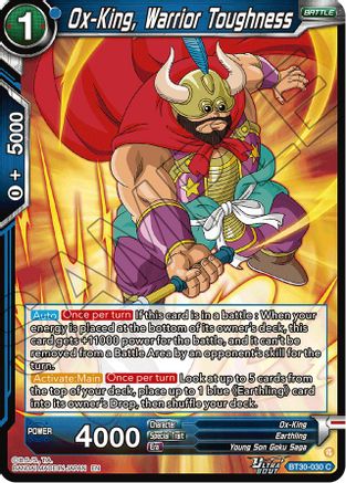 Ox-King, Warrior Toughness (BT30-030) - Three Glorious Fighters