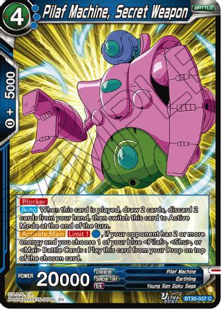Pilaf Machine, Secret Weapon (BT30-037) - Three Glorious Fighters Foil