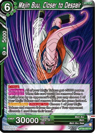 Majin Buu, Closer to Despair (BT30-057) - Three Glorious Fighters Foil