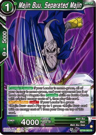 Majin Buu, Separated Majin (BT30-063) - Three Glorious Fighters Foil
