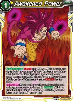 Awakened Power (BT30-080) - Three Glorious Fighters Foil