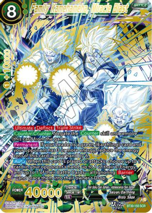 Family Kamehameha, Miracle Blast (SCR) (BT30-150) - Three Glorious Fighters Foil