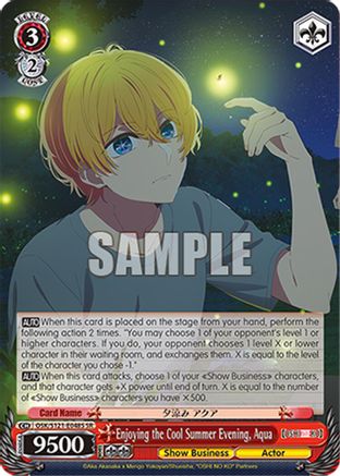 Enjoying the Cool Summer Evening, Aqua (SR) (OSK/S121-E048S SR) - [OSHI NO KO] Vol.2