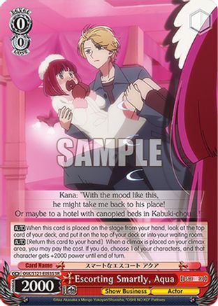 Escorting Smartly, Aqua (SR) (OSK/S121-E053S SR) - [OSHI NO KO] Vol.2