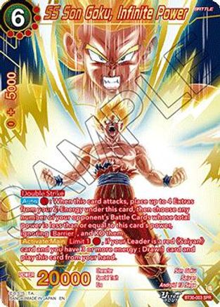 SS Son Goku, Infinite Power (SPR) (BT30-003) - Three Glorious Fighters Foil