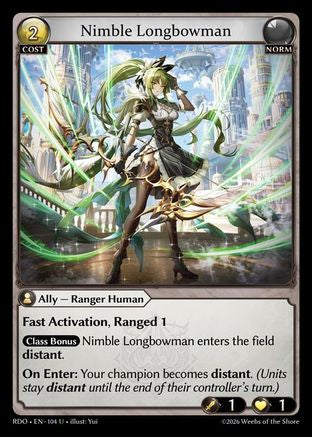 Nimble Longbowman (104) - Radiant Origins Foil
