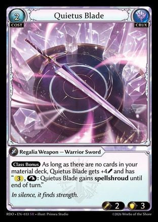 Quietus Blade (033) - Radiant Origins Foil
