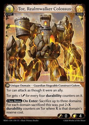 Tor, Realmwalker Colossus (370) - Radiant Origins Foil