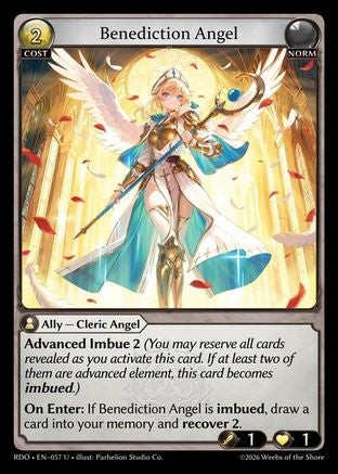 Benediction Angel (Curio Foil) (057) - Radiant Origins Foil