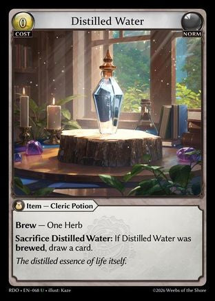 Distilled Water (Curio Foil) (068) - Radiant Origins Foil