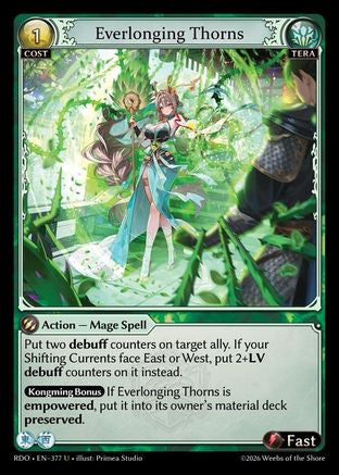 Everlonging Thorns (Curio Foil) (377) - Radiant Origins Foil