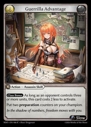 Guerrilla Advantage (Curio Foil) (086) - Radiant Origins Foil