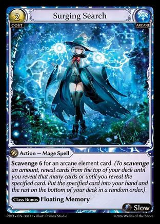 Surging Search (Curio Foil) (308) - Radiant Origins Foil