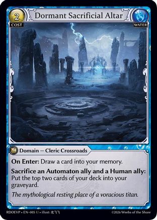 Dormant Sacrificial Altar (005) - Radiant Origins Event Pack Foil