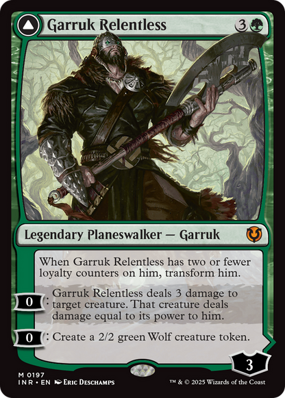 Garruk Relentless // Garruk, the Veil-Cursed (INR-197) - Innistrad Remastered