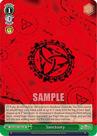 Sanctuary (SR) (EIS/SX07-023S) - The Eminence in Shadow