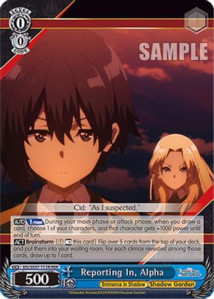Reporting In, Alpha (RRR) (EIS/SX07-T11R) - The Eminence in Shadow