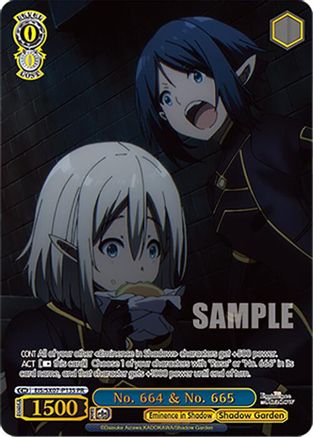 No. 664 & No. 665 (PR) (Foil) (EIS/SX07-P13S) - The Eminence in Shadow