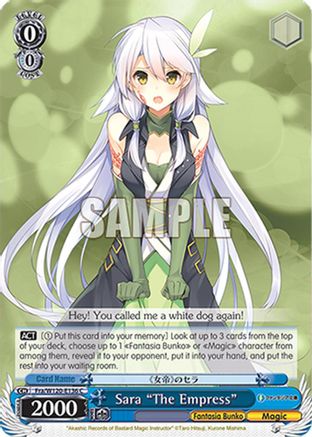 Sara "The Empress" (Fra/W120-E136 C) - Fujimi Fantasia Bunko Vol.2