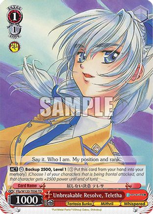 Unbreakable Resolve, Teletha (RRR) (Ffp/W120-TE06R RRR) - Fujimi Fantasia Bunko Vol.2