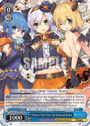 "Trick or Treat" Re=L & Sistina & Rumia (RRR) (Fra/W120-TE14R RRR) - Fujimi Fantasia Bunko Vol.2