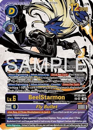 BeelStarmon // Fly Bullet (Rare Pull) (BT25-085) - Dual Revolution Foil
