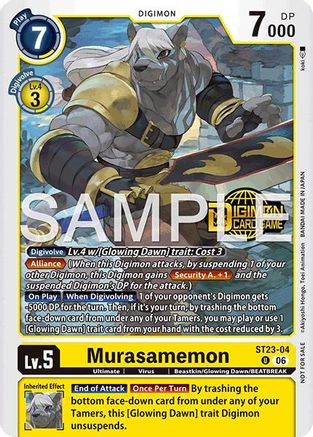 Murasamemon (Welcome Tamers Pack Vol.2) (ST23-04) - Starter Deck 23: Beatbreak Release Event Cards Foil