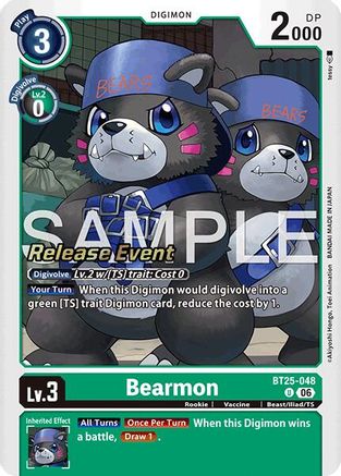 Bearmon - BT25-048 (BT25-048) - Dual Revolution Release Event Cards Foil