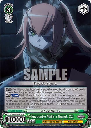Encounter With a Guard, CZ (OVL/SE51-E26 R) - Nazarick: Tomb of the Undead Vol.3 Extra Booster