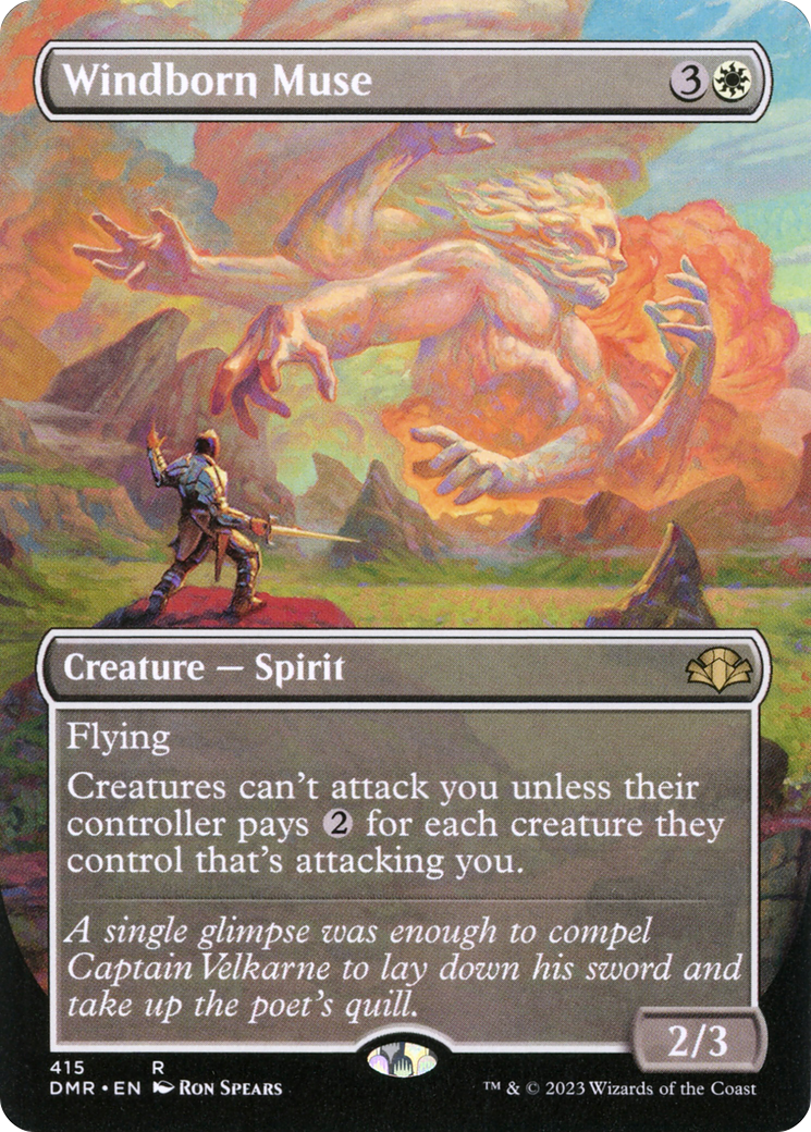 Windborn Muse (Borderless) (DMR-415) - Dominaria Remastered (Borderless)