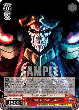 Ruthless Ruler, Ainz (OVL/SE51-E46 RR) - Nazarick: Tomb of the Undead Vol.3 Extra Booster