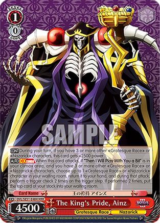 The King's Pride, Ainz (HRR) (OVL/SE51-E48H HRR) - Nazarick: Tomb of the Undead Vol.3 Extra Booster