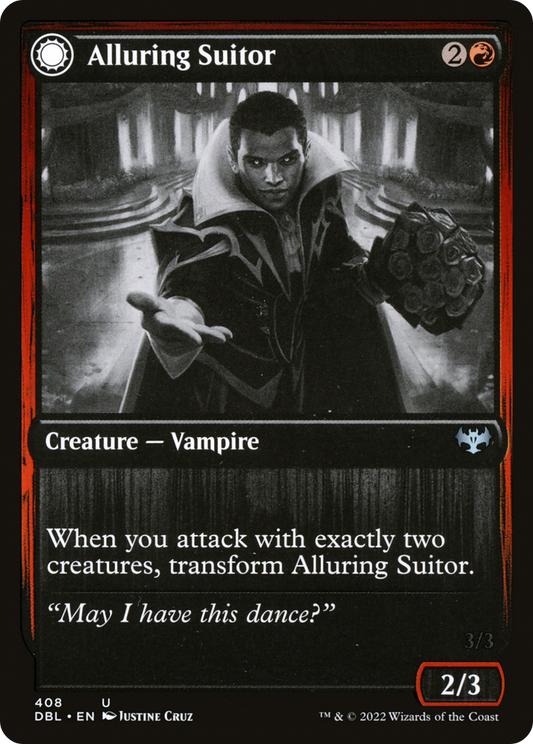 Alluring Suitor (DBL-408) - Innistrad: Double Feature: (Double Faced Transform) Foil