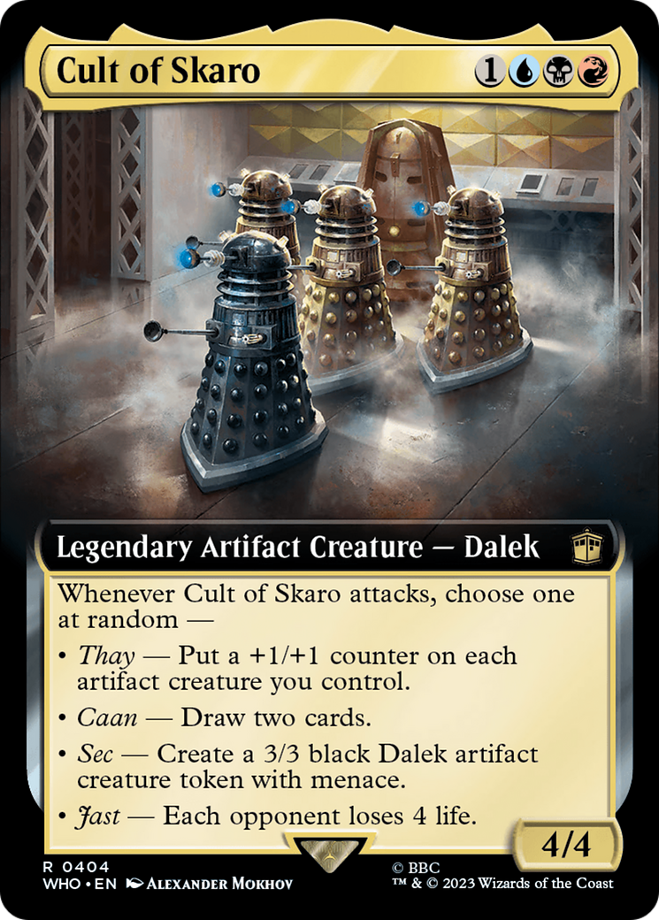 Cult of Skaro (Extended Art) (WHO-404) - Doctor Who: (Extended Art) Foil